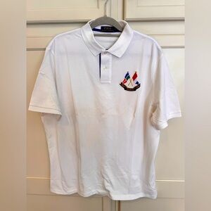Ralph Lauren White Polo Shirt with Embroidered Logo